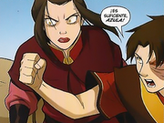 Zuko deteniendo a Azula