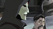 Amon hablando con Hiroshi