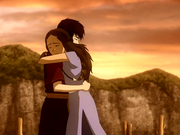Katara perdonando a Zuko