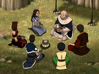 Iroh with Team Avatar