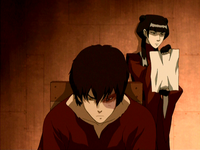 Mai y Zuko en la Roca Hirviente