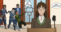 Zhu Li during Wu's speech
