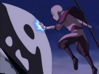 Aang connecting with Hei Bai
