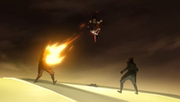 Korra luchando contra los Igualitarios