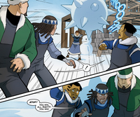 Katara defeated Noa, Kam, and Soonjei