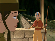Suki y Aang