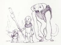 Aang early concept art