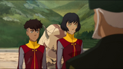 Kai und Opal mit dem Gouverneur