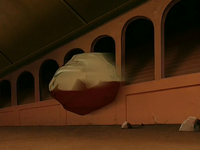Flying boulder