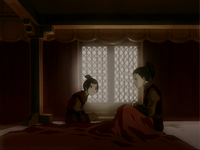 Azula telling Zuko of Ozai's punishment