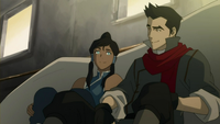 Korra and Mako talking