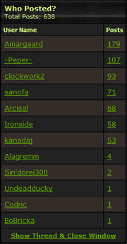 Who Posted Main Thread