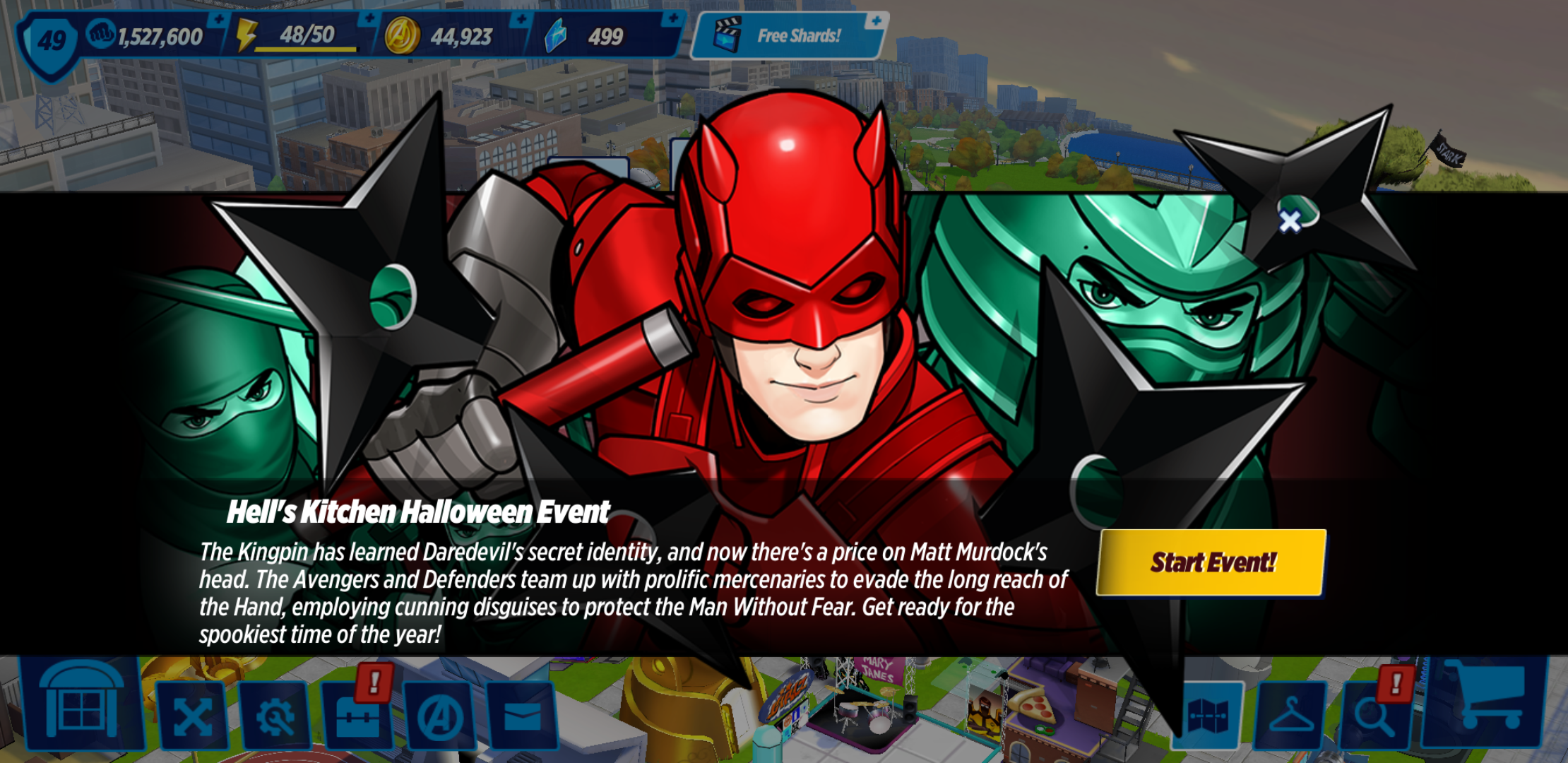 Hells Kitchen Halloween Event Avengers Academy Wikia Fandom