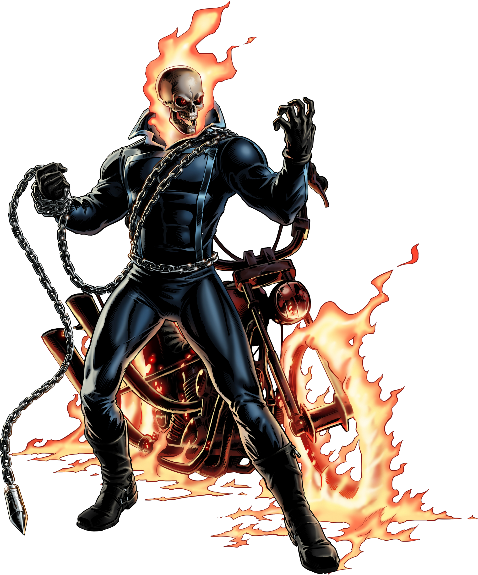 Image Ghost Rider Portrait Art.png Marvel Avengers Alliance Wiki