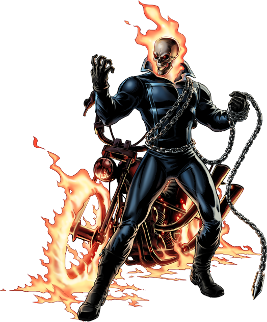 Image Ghost Rider Right Portrait Artpng Marvel Avengers Alliance