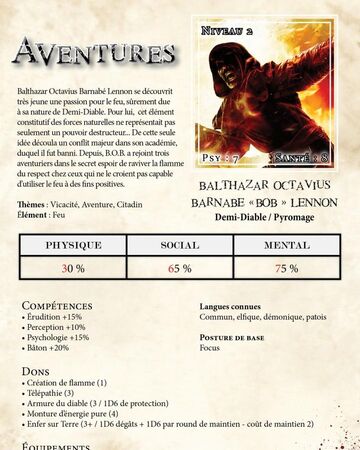 Balthazar Octavius Barnabe Lennon Wikia Aventures Fandom