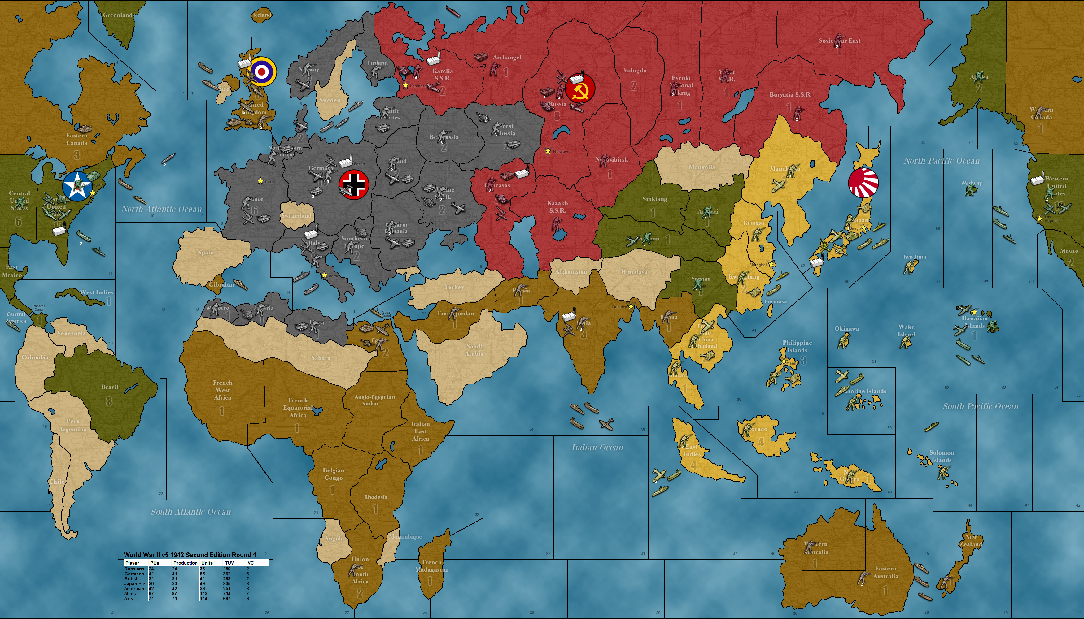 Allies Vs Axis Map