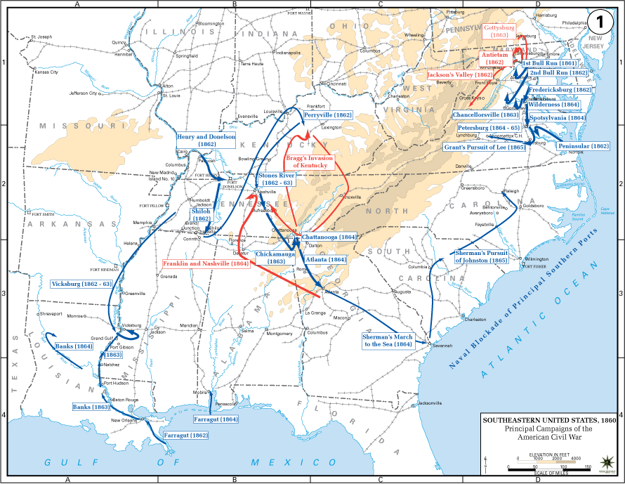 American Civil War Battle Maps