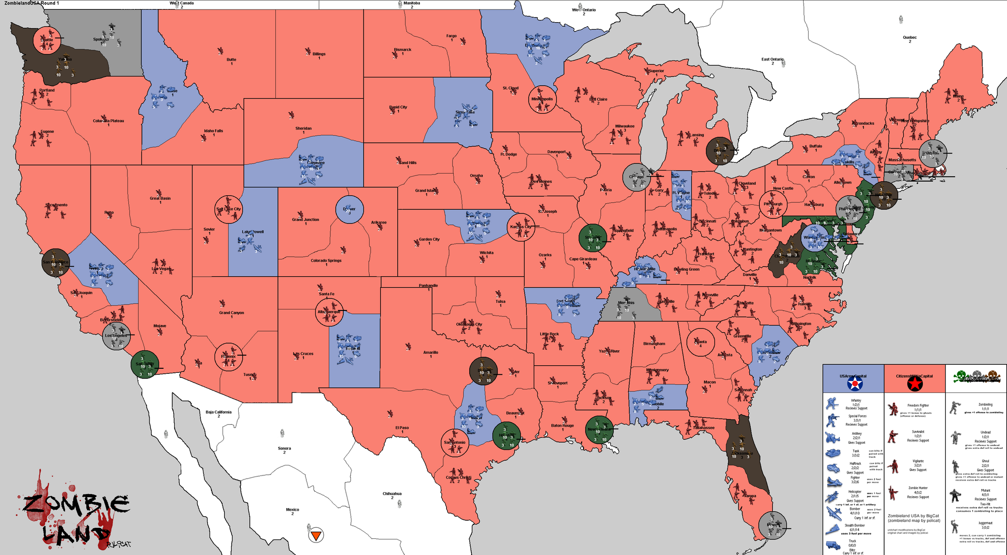 Zombieland USA Axis & Allies Wiki FANDOM powered by Wikia