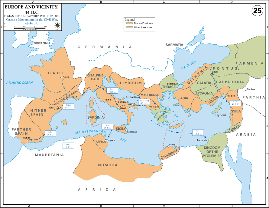 Roman Republic at the time of Caesar | Axis & Allies Wiki | FANDOM