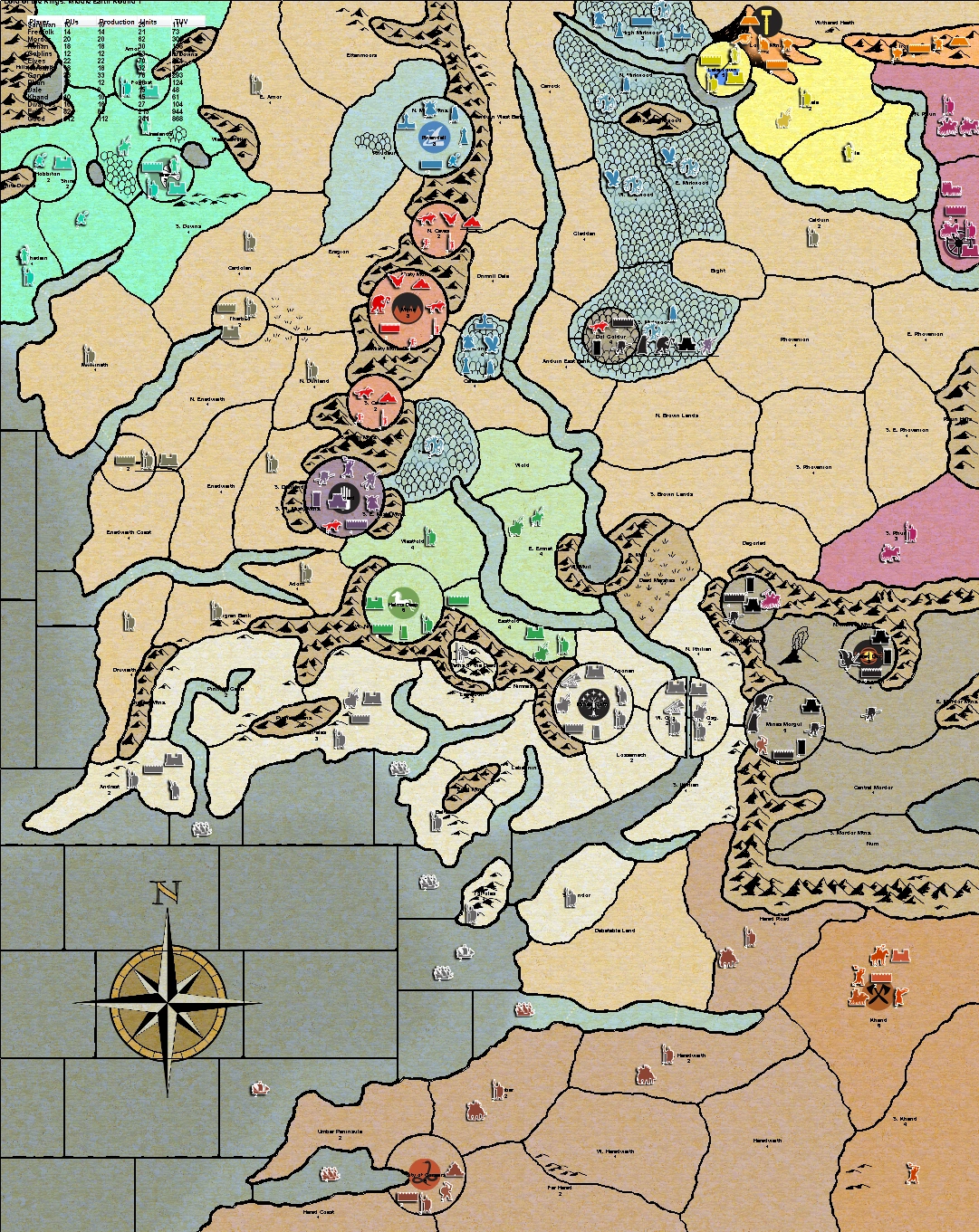 Image Lord of the RingsMiddle Earth.png Axis & Allies Wiki