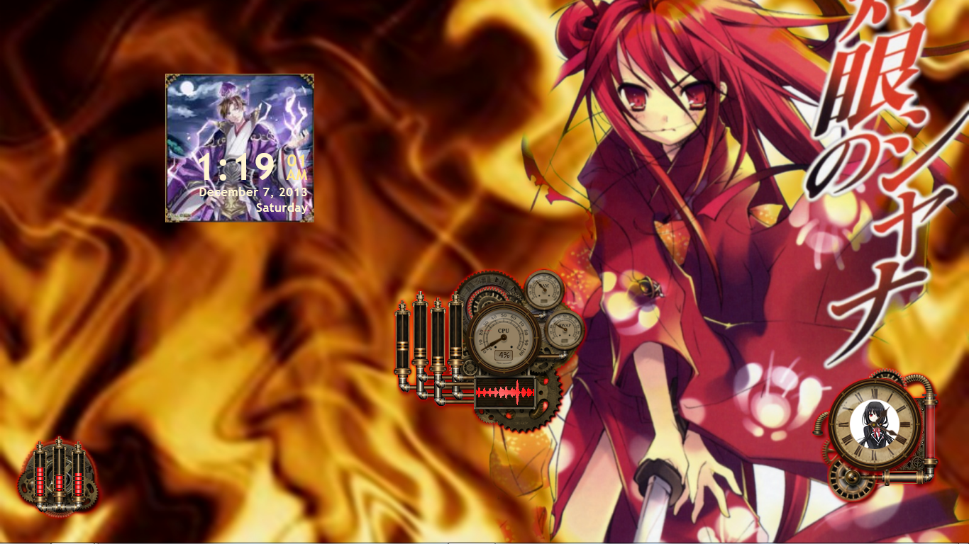 User Blog Ookami S Agg Skin Rainmeter Ayakashi Ghost Guild Onmyouroku Wiki Fandom