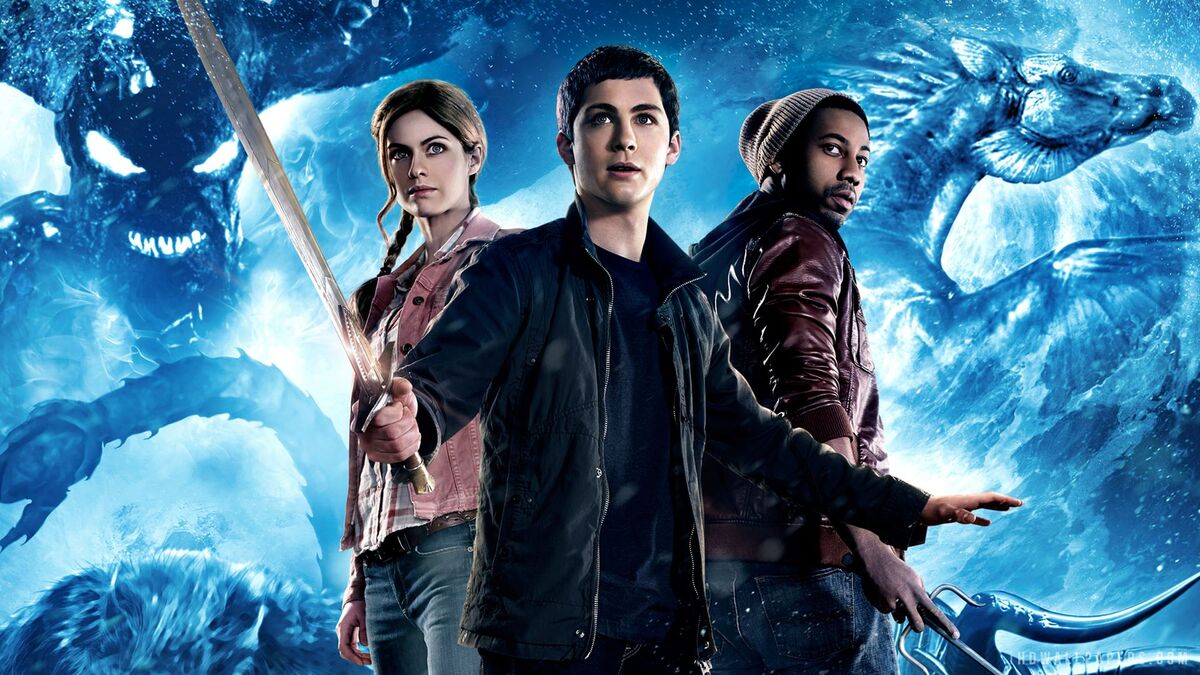 A promotional image from a book-to-movie adaptation of Percy Jackson: Sea of Monsters.