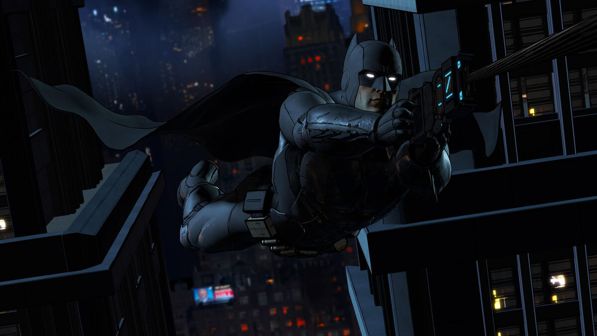 Telltale Games Batman ziplines across the city