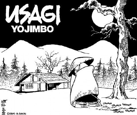 Opening Panel of Usagi Yojimbo #1
