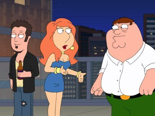 Lois and Peter at a nightclub