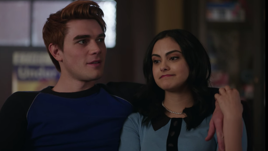 Download The Core Four of Riverdale posing in the iconic diner, Pop's  Chock'lit Shoppe