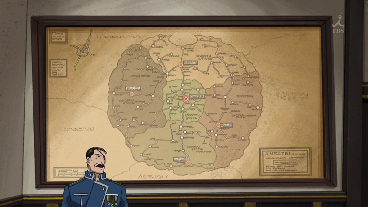 Fictional anime countries we'd love to visit Amestris from Fullmetal Alchemist: Brotherhood
