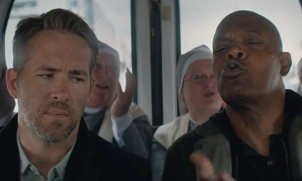 hitman's bodyguard ryan reynolds samuel l jackson nuns