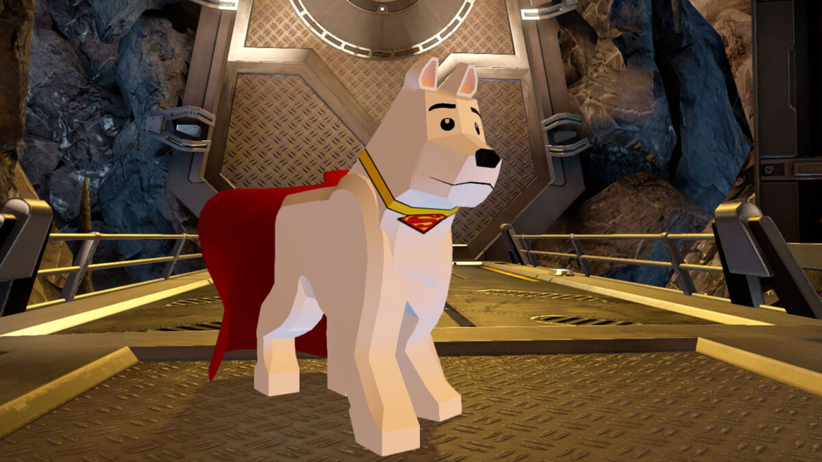 LEGO Krypto, as he appeared in the video game LEGO Batman 3: Beyond Gotham.