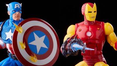 Marvel Legends Celebrates 20 Years With Old School Captain America and Iron Man