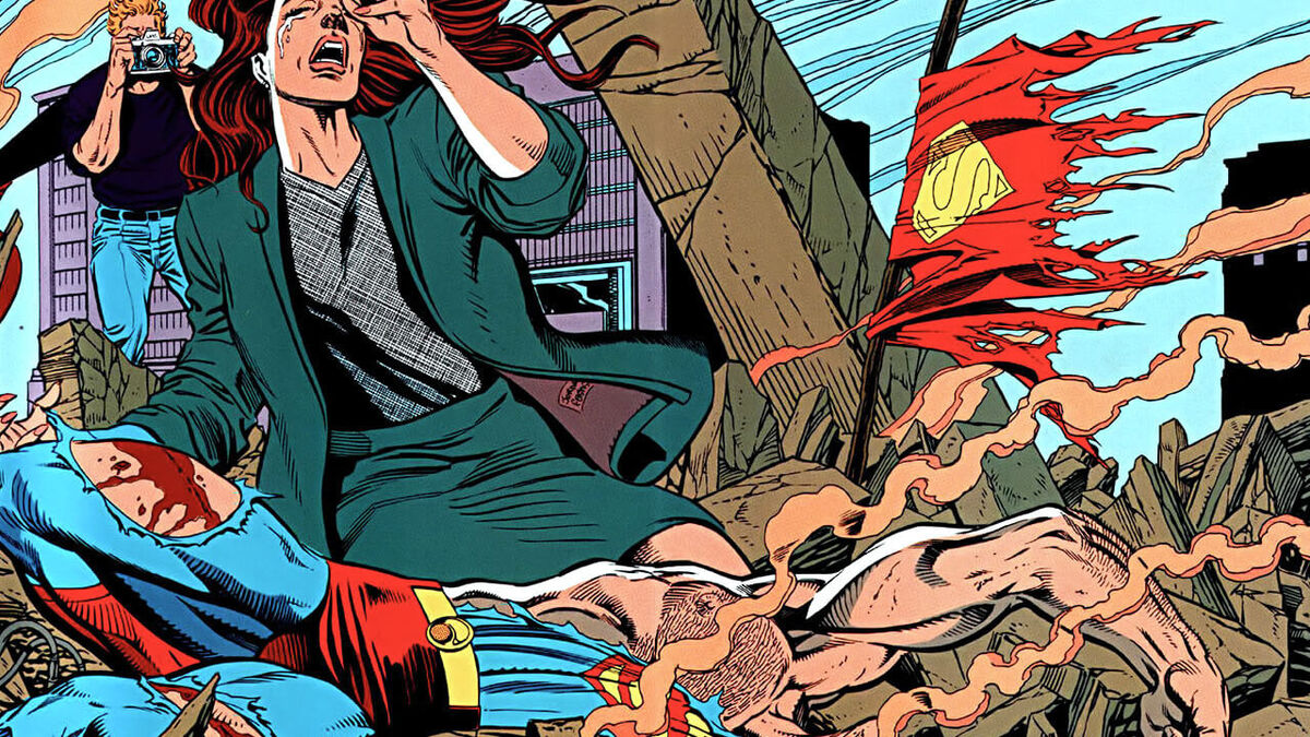 death-of-superman-panel