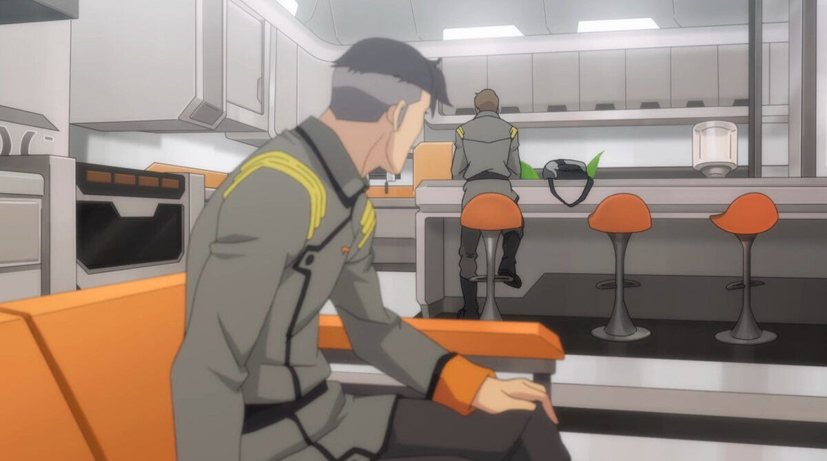 Shiro looking at Adam Voltron Legendary Defender