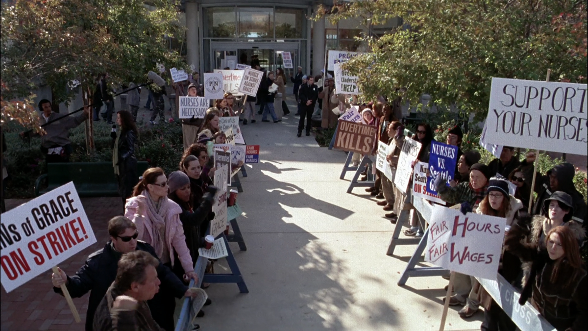 grey's anatomy nurses strike