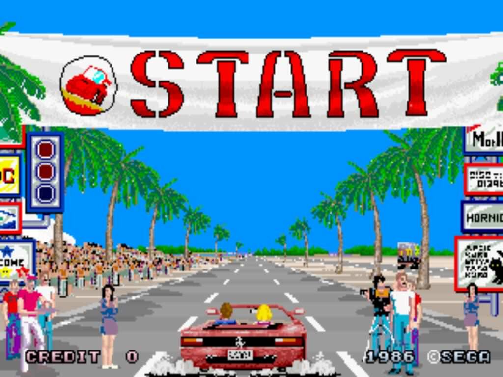 arcade game championship editions outrun, out run sega classic