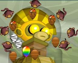 Dart Monkeys attacking Ceramics