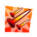 Red hot spikes icon