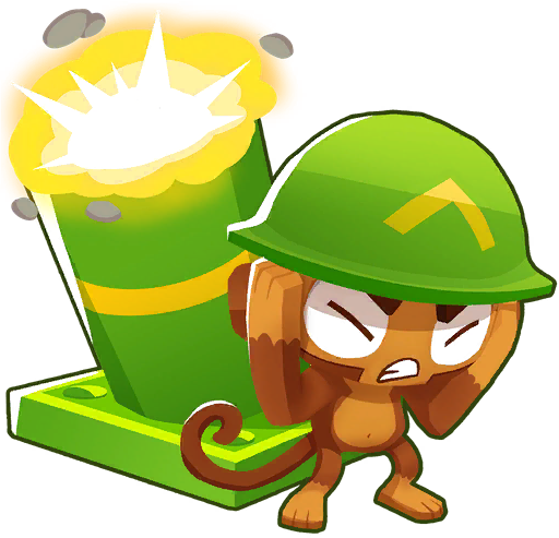 Mortar Monkey Bloons Wiki Fandom