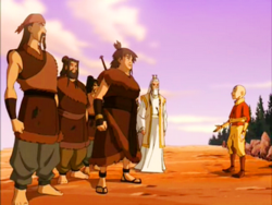 Aang solves the conflict