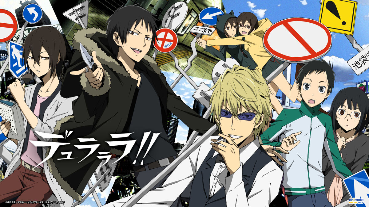 anime shows with large cast Durarara!!