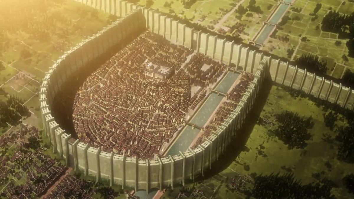 scariest locations in anime Human activity zone from Attack on Titan