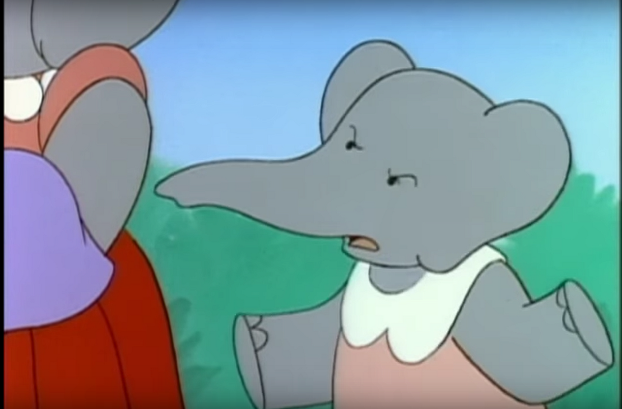 celeste coloring page transparent png babar