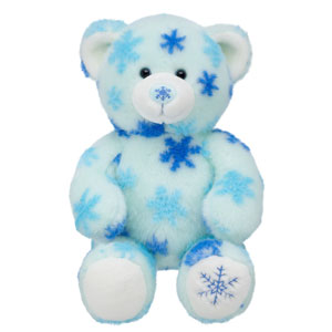 Winter hugs bear