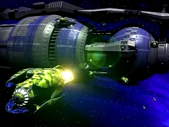Bild - Vorlonen-Schiffe bereiten sich darauf vor Babylon 5 ...