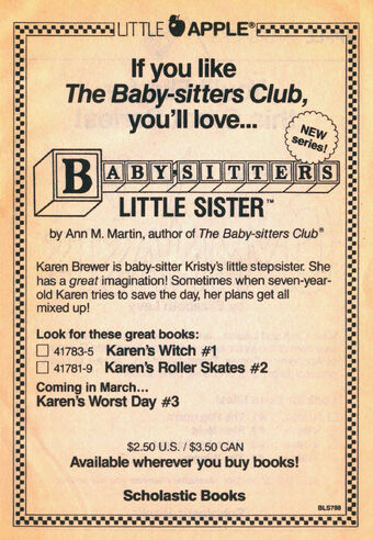 Baby Sitters Little Sister The Baby Sitters Club Wiki Fandom
