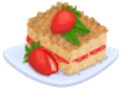 Oven-Strawberry Coffee Cake plate